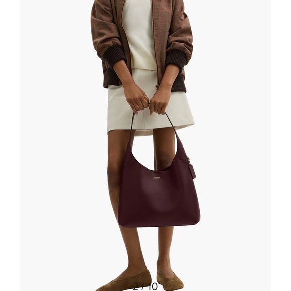 COACH Brooklyn 34 Leather Shoulder Bag - Picture 4 of 5